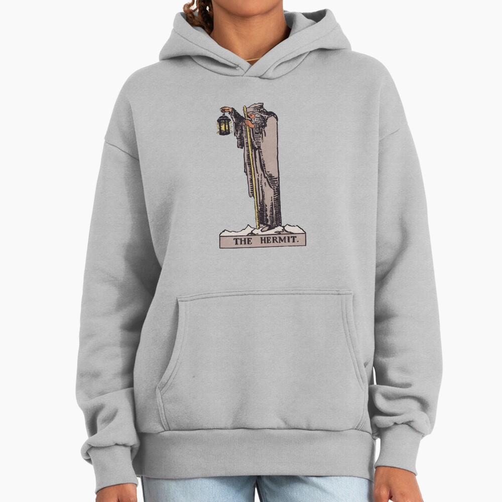 The Hermit Tarot Arcana Design Hoodie - Image 5