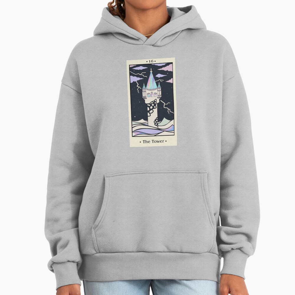 The Tower Tarot Arcana Design Hoodie - Image 4