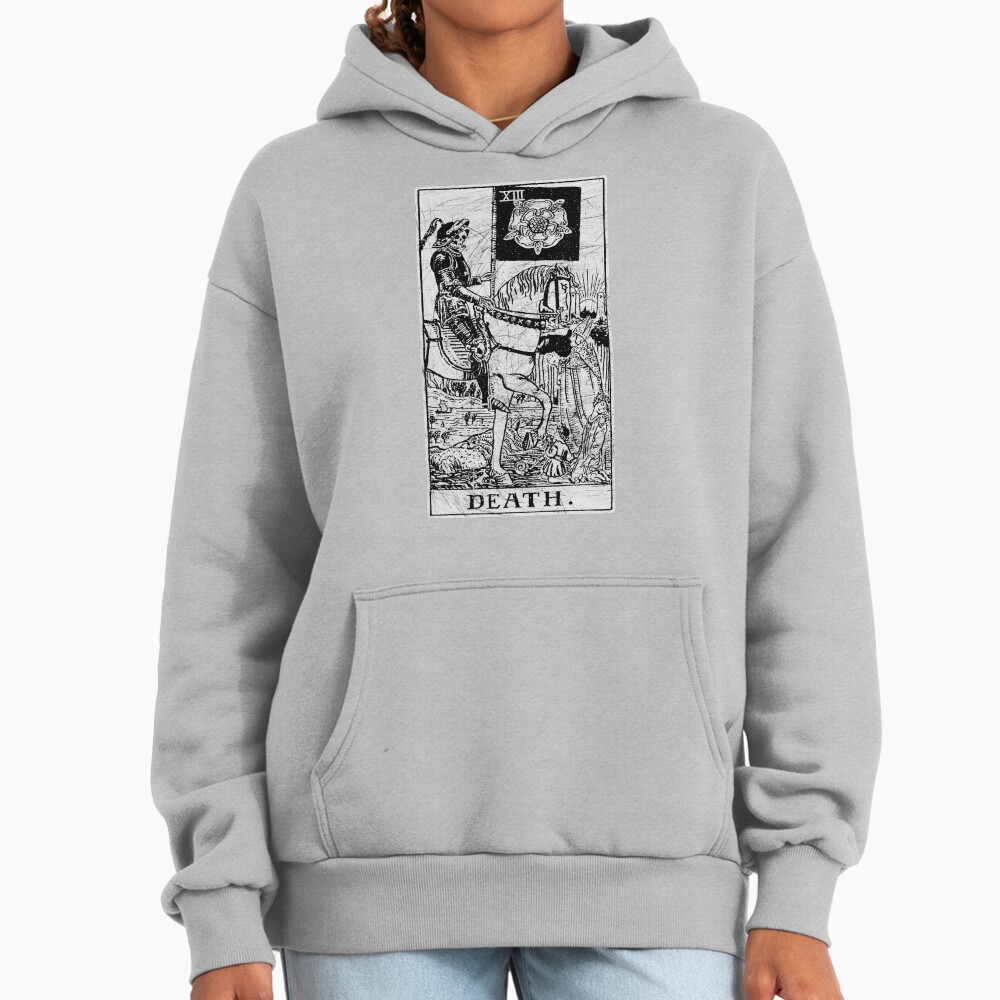 Death Major Arcana Occult Tarot Design Hoodie - Image 4