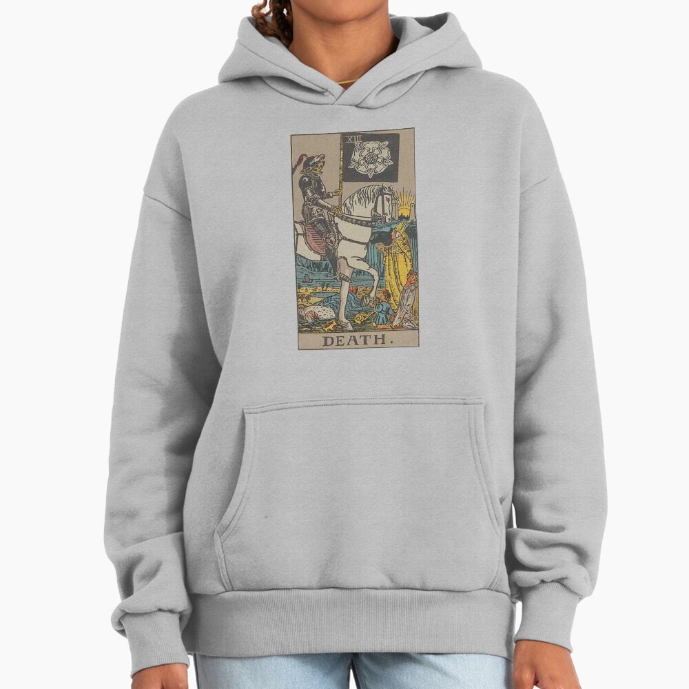 Death Tarot Mystic Arcana Design Hoodie