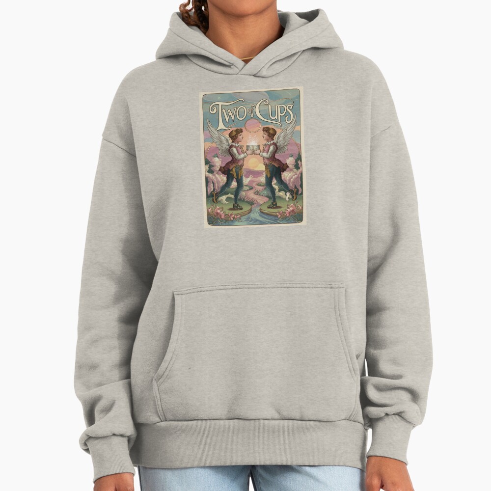 Two Of Cups Tarot Design Hoodie