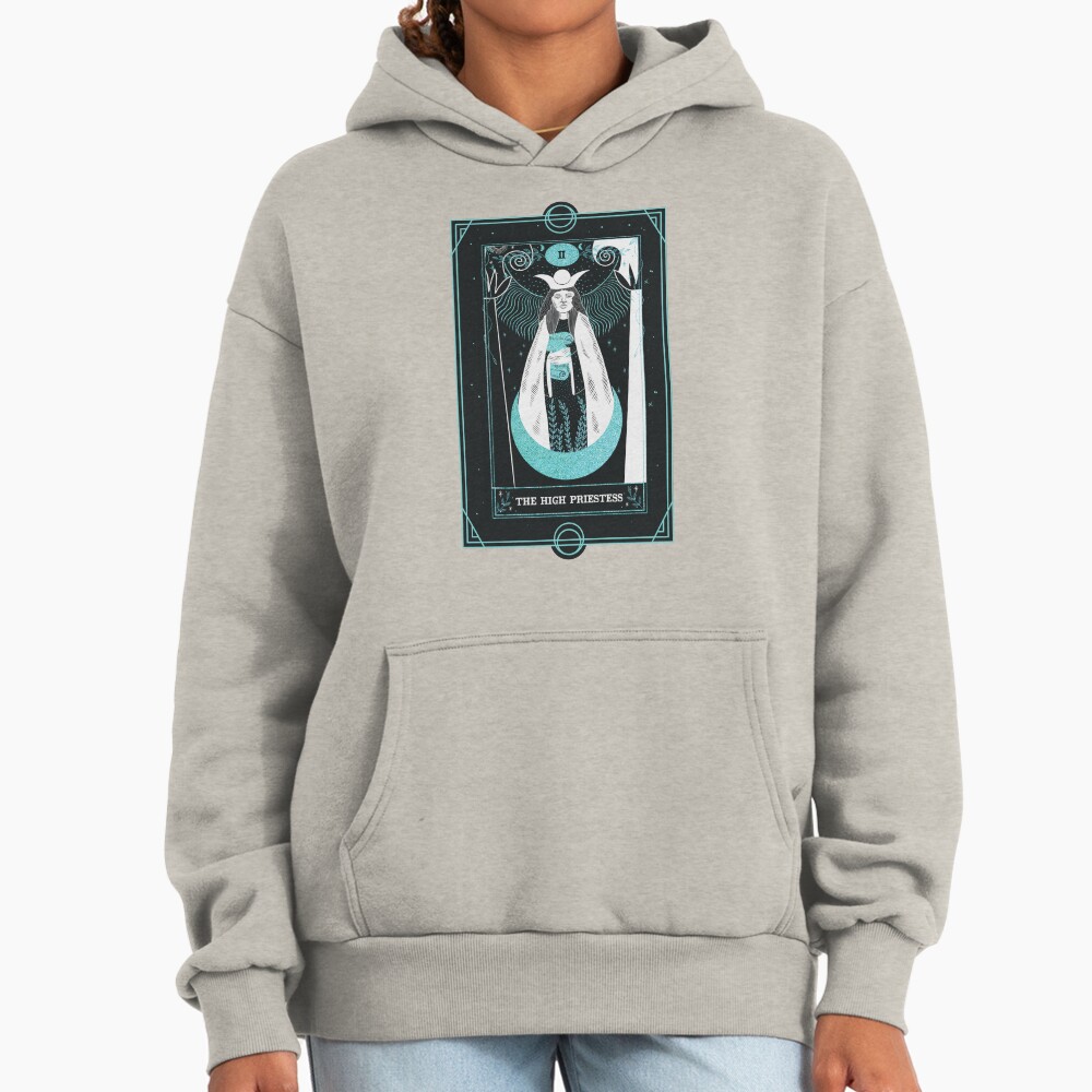 The High Priestess Tarot Arcana Design Hoodie - Image 3