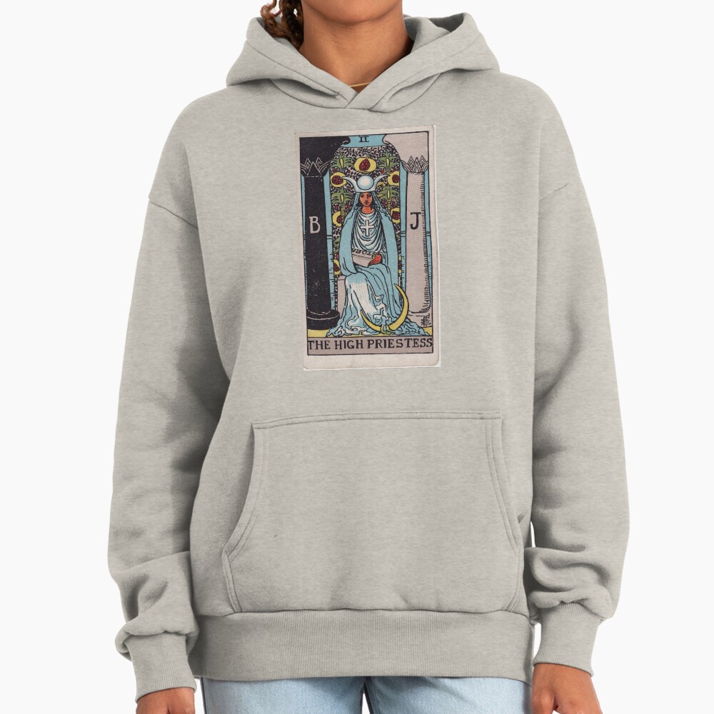 The High Priestess Mystic Tarot Design Hoodie - Image 4