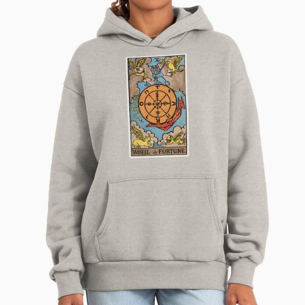 Wheel Of Fortune Tarot Arcana Design Hoodie - Image 3