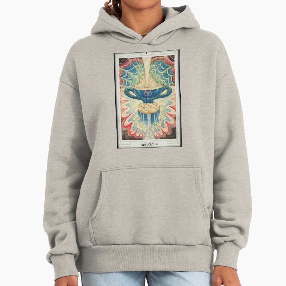 Ace Of Cups Troth Tarot Design Hoodie - Image 3