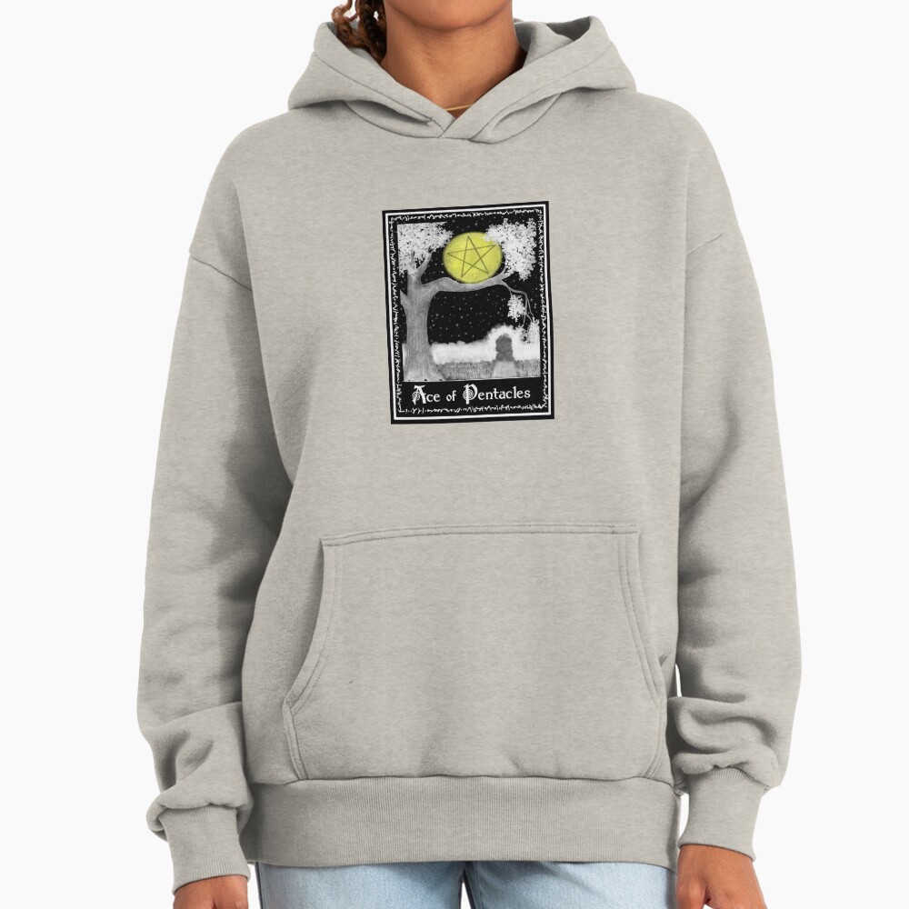 Ace Of Pentacles Witchcraft Tarot Design Hoodie