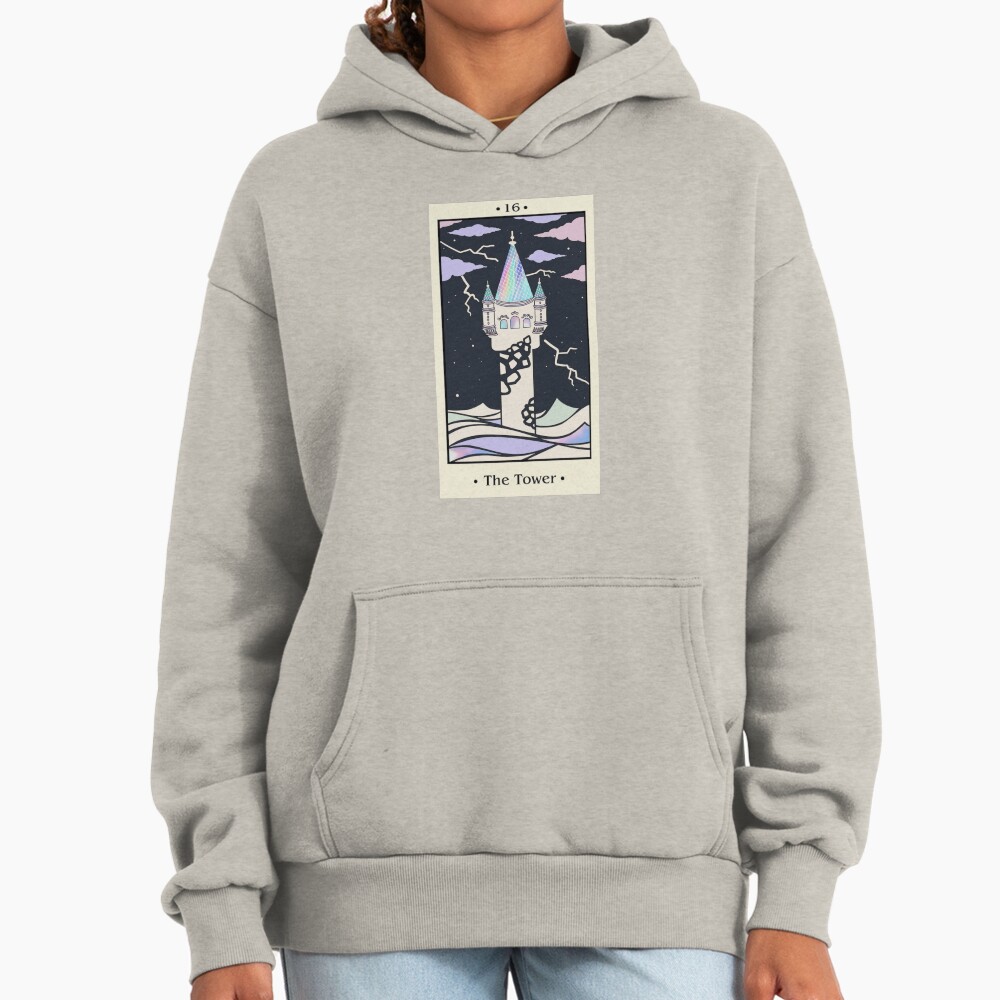 The Tower Tarot Arcana Design Hoodie - Image 3