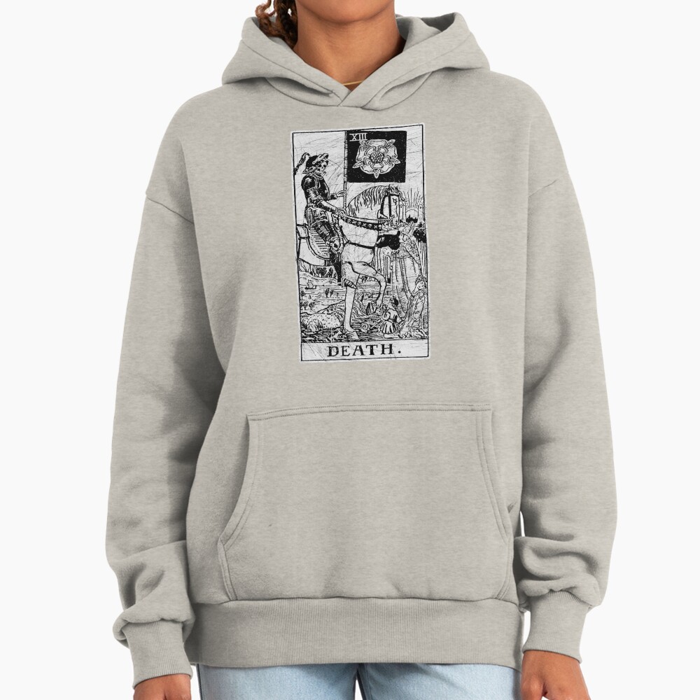 Death Major Arcana Occult Tarot Design Hoodie - Image 3
