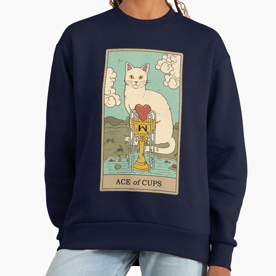 Ace Of Cups Tarot Design Sweatshirt - Image 5