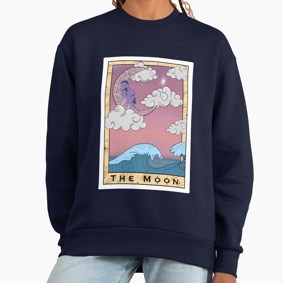 The Moon Tarot Celestial Design Sweatshirt - Image 5