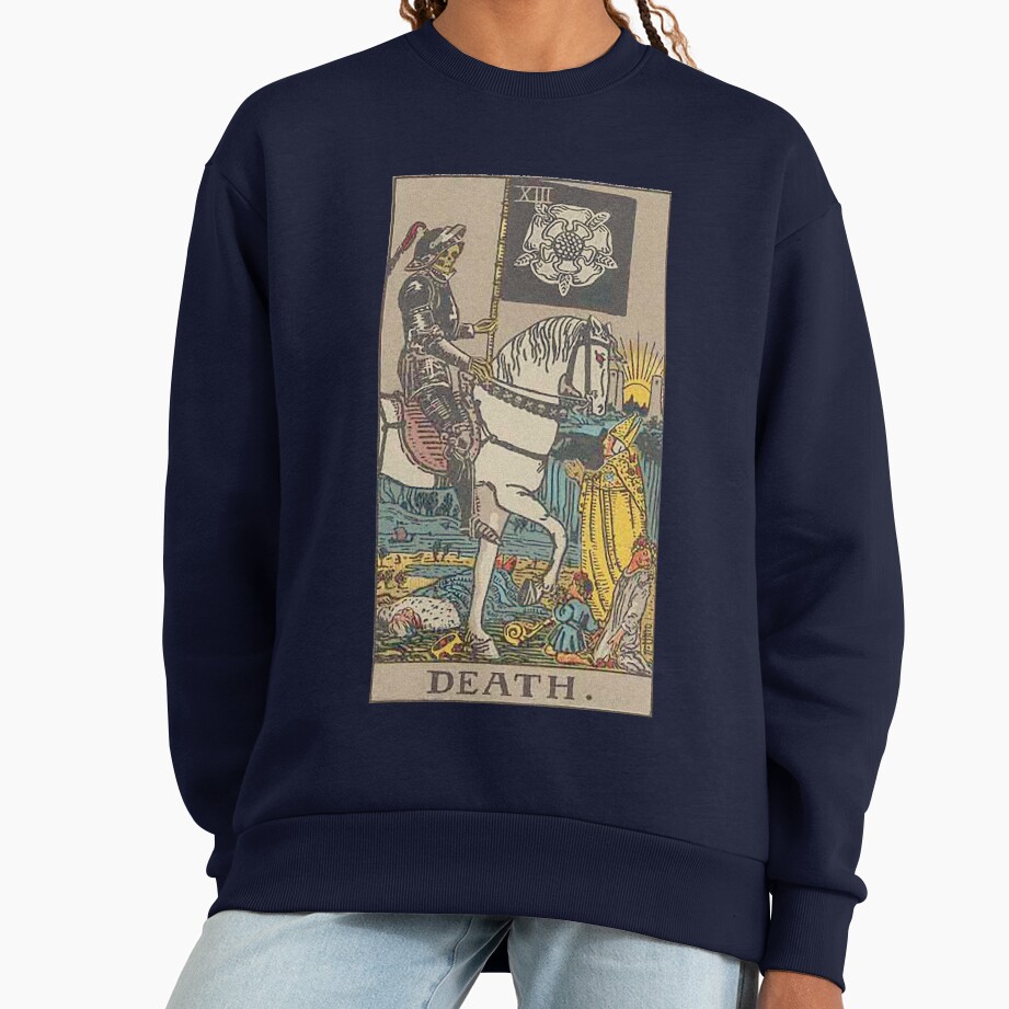 Death Tarot Mystic Arcana Design Sweatshirt - Image 5