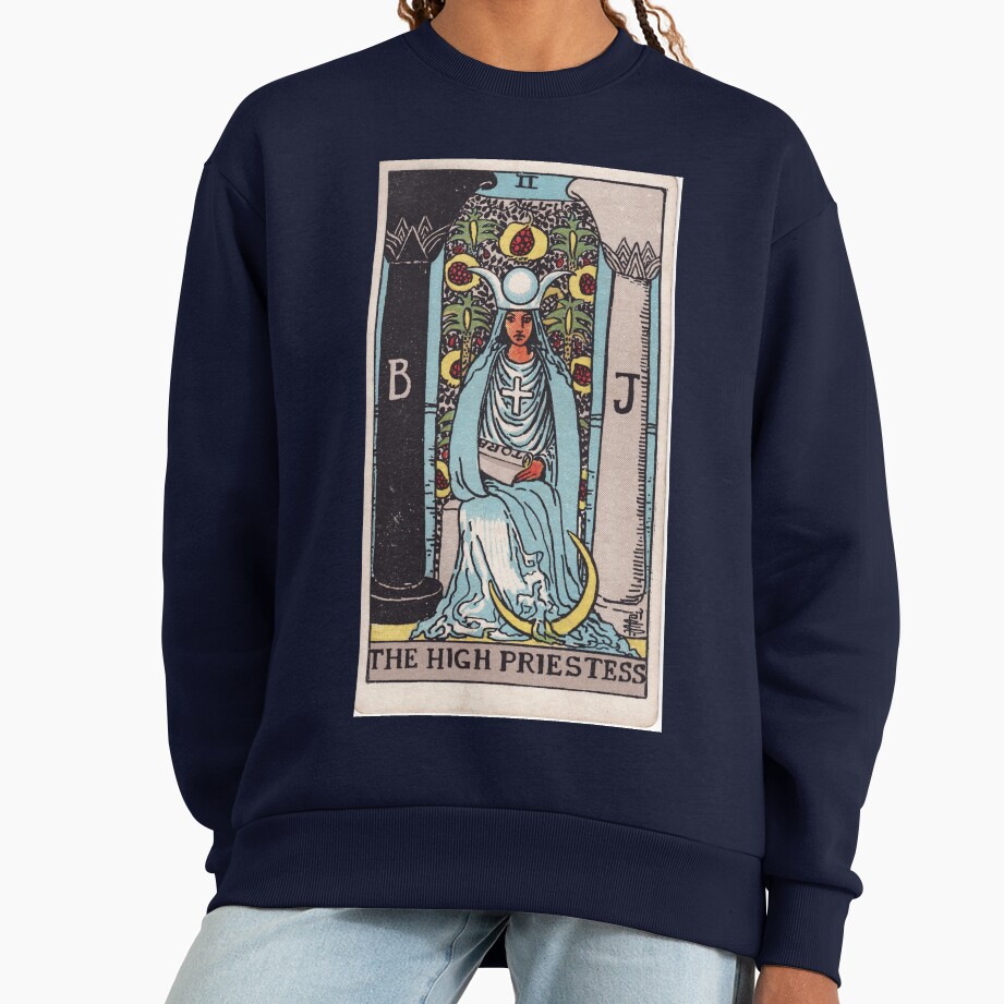 The High Priestess Mystic Tarot Design Sweatshirt - Image 5