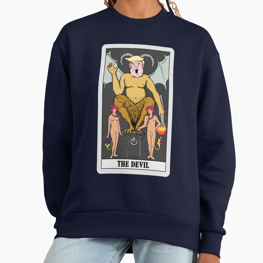 The Devil Trump Tarot Design Sweatshirt - Image 5