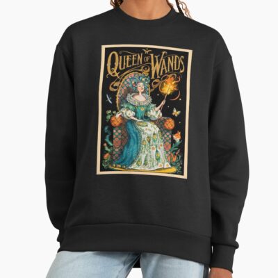 Queen Of Wands Arcana Design Sweatshirt