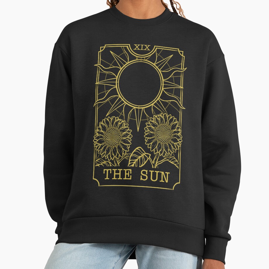 The Sun Tarot Celestial Design Sweatshirt - Image 3