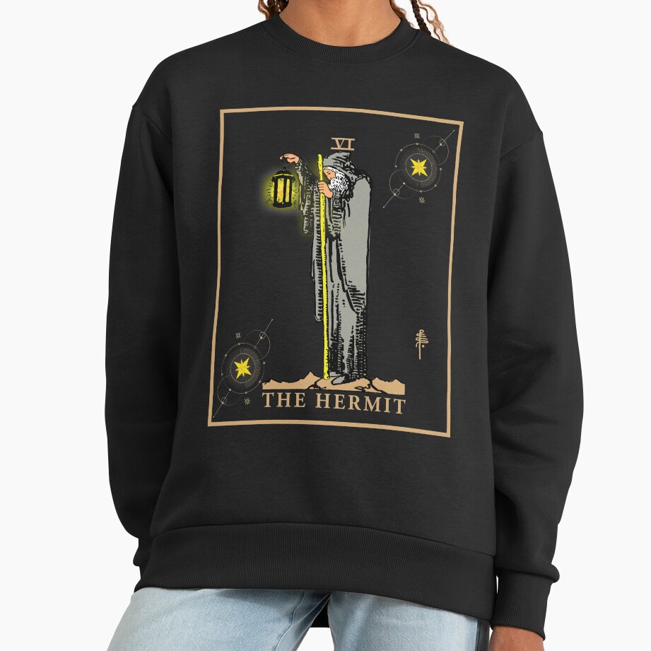 The Hermit Fortune Telling Tarot Design Sweatshirt