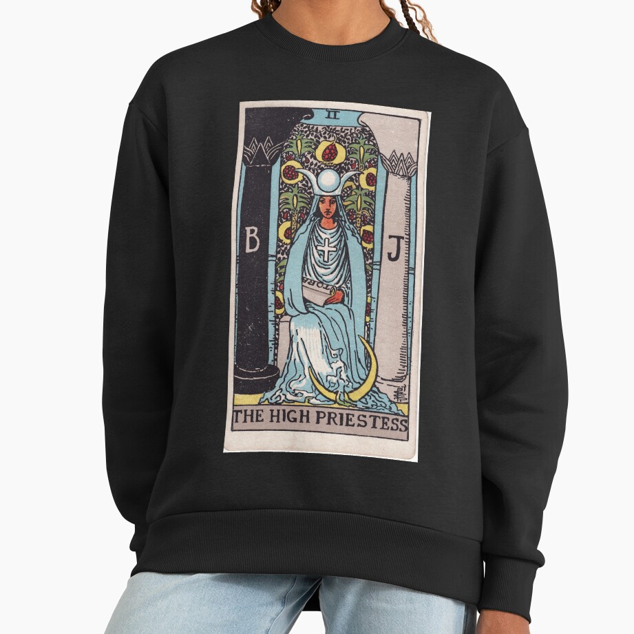 The High Priestess Mystic Tarot Design Sweatshirt