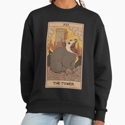 The Tower Possum Tarot Design Sweatshirt