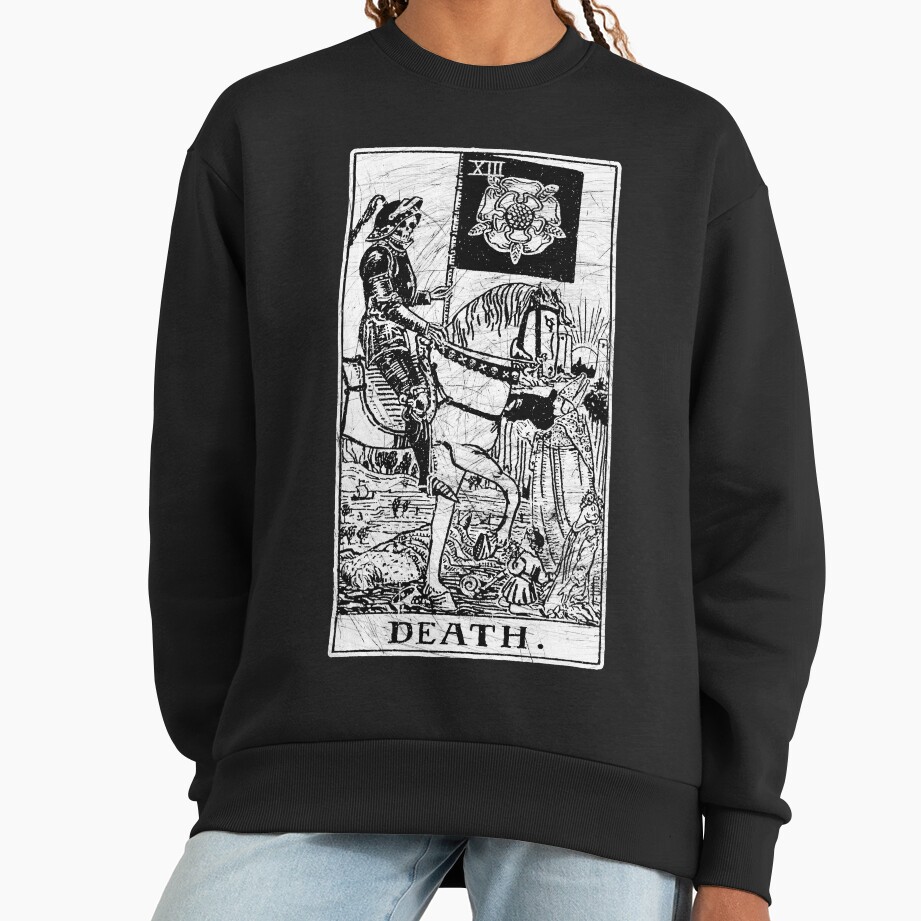 Death Major Arcana Occult Tarot Design Sweatshirt