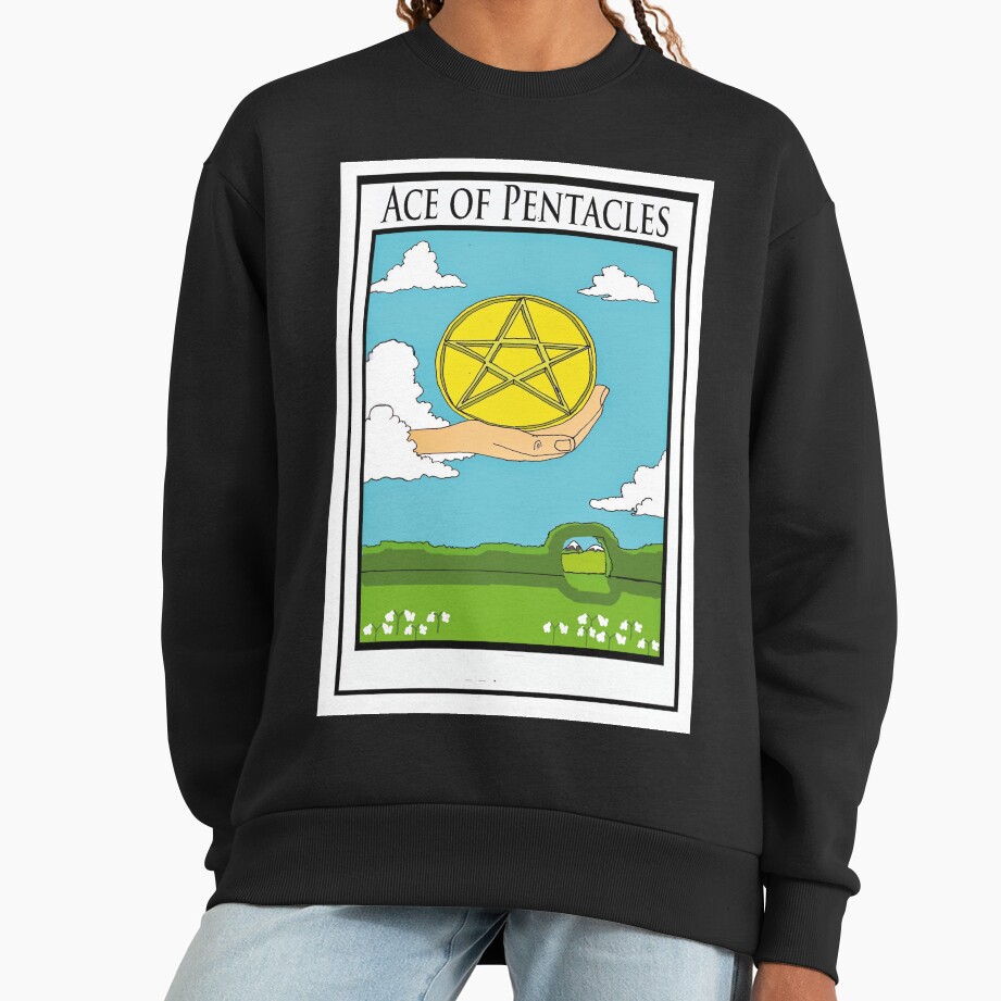Ace Of Pentacles Tarot Design Sweatshirt