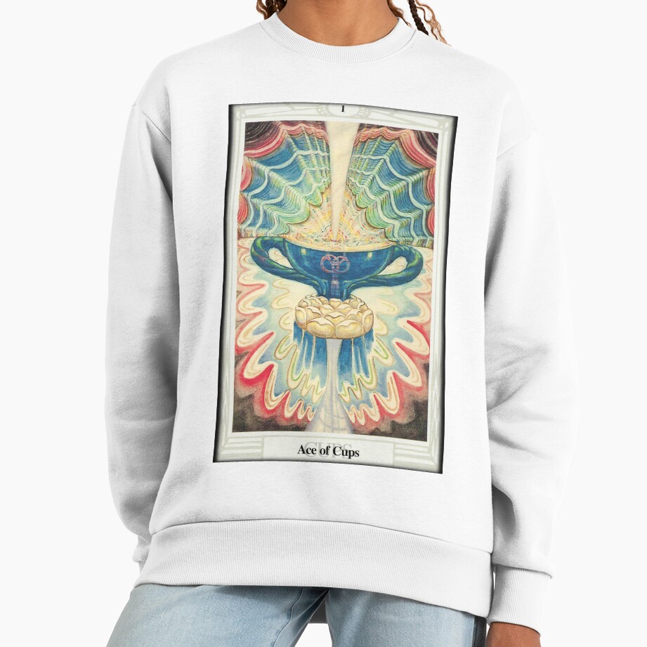 Ace Of Cups Troth Tarot Design Sweatshirt - Image 2