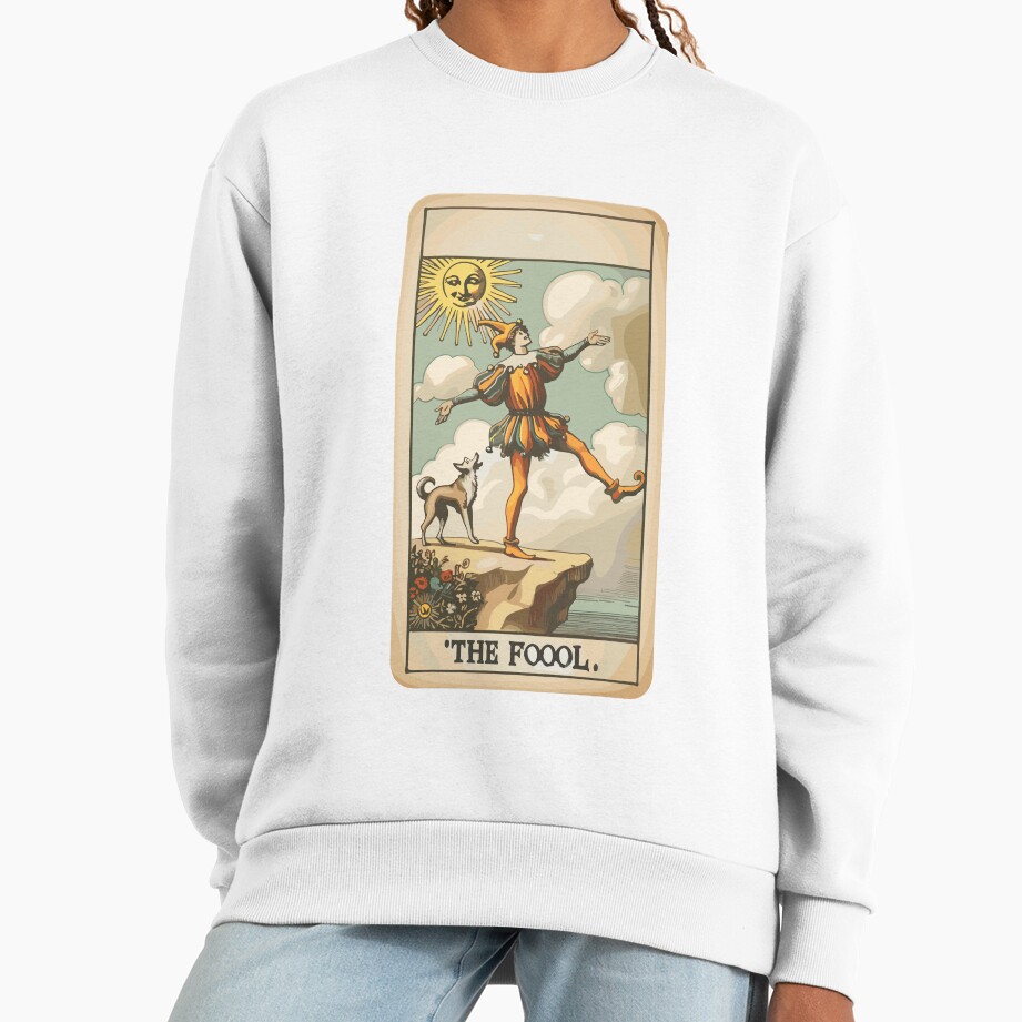 The Fool Halloween Vintage Tarot Design Sweatshirt
