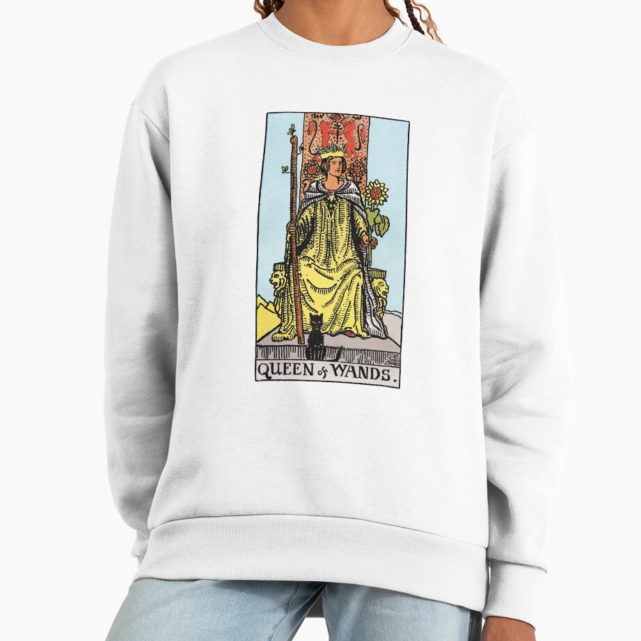 Queen Of Wands Tarot Design Sweatshirt