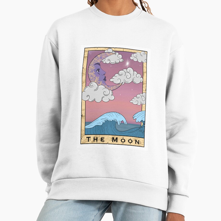 The Moon Tarot Celestial Design Sweatshirt