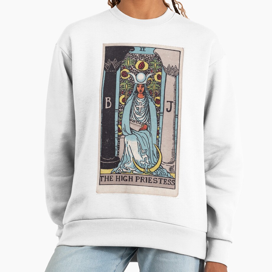 The High Priestess Mystic Tarot Design Sweatshirt - Image 2