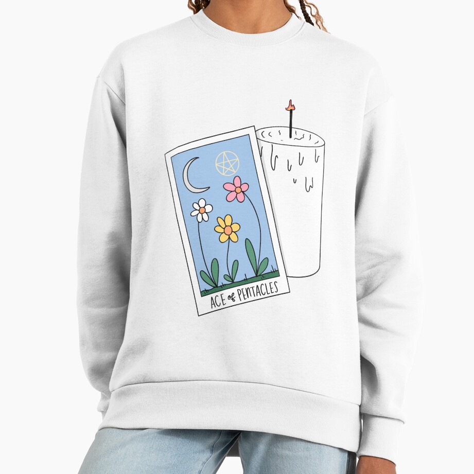 Ace Of Pentacles Mystic Design Sweatshirt - Image 2