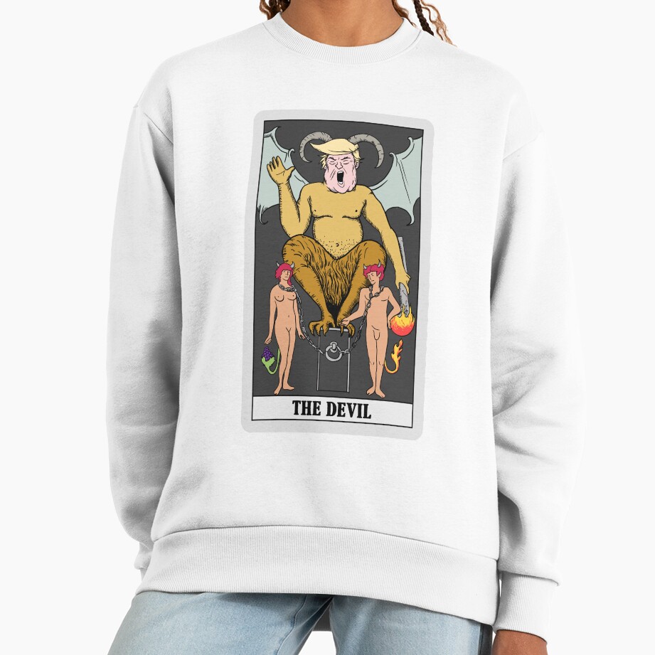 The Devil Trump Tarot Design Sweatshirt - Image 2