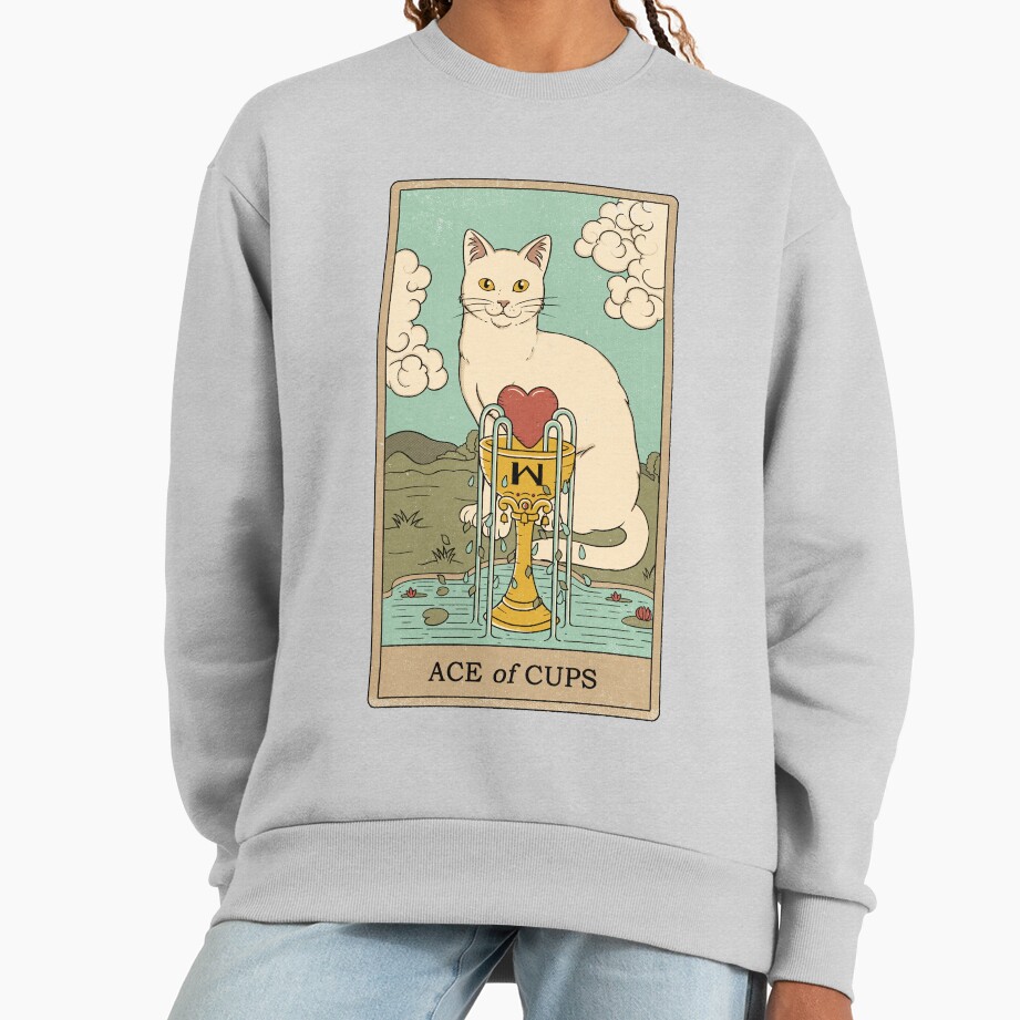 Ace Of Cups Tarot Design Sweatshirt - Image 4
