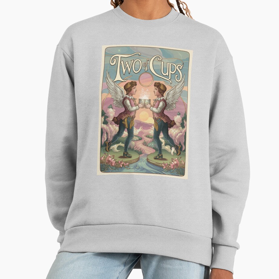 Two Of Cups Tarot Design Sweatshirt