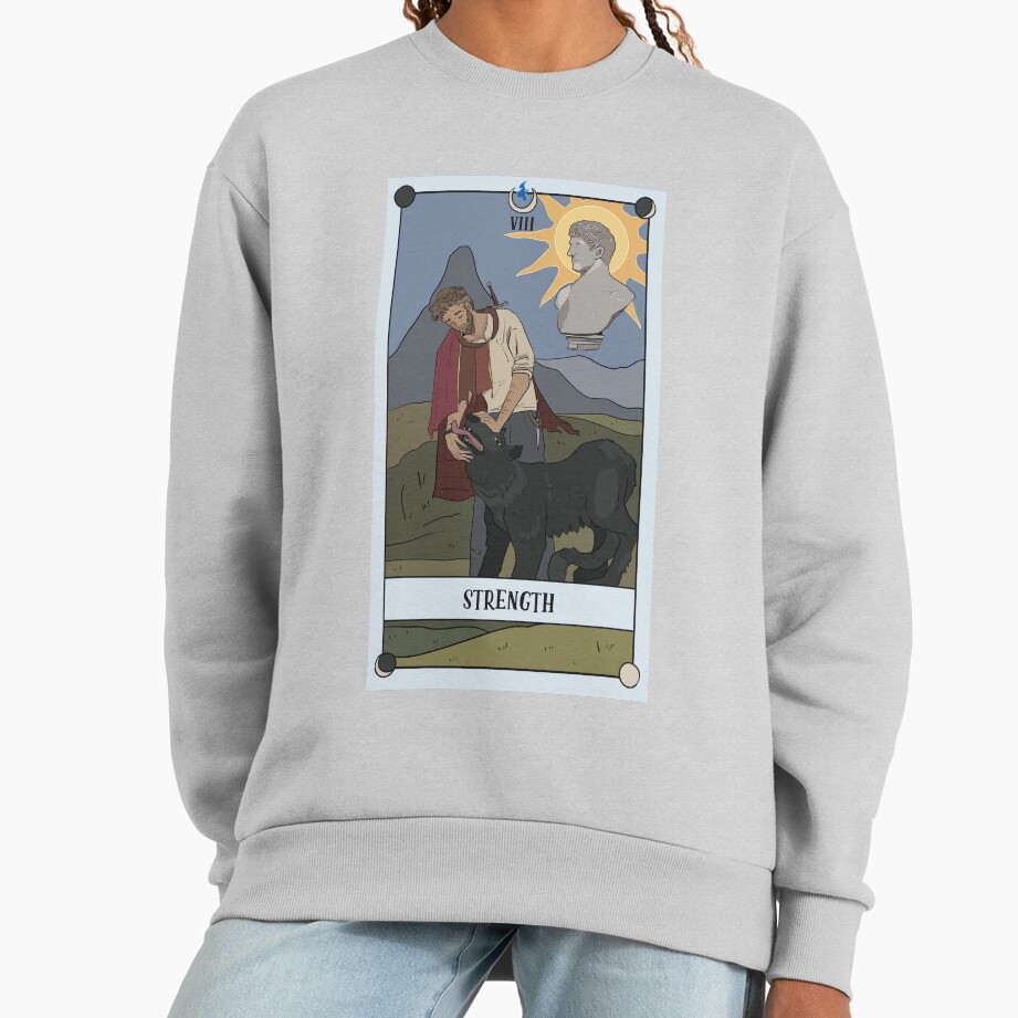 Strength Lunamand Tarot Mystic Design Sweatshirt - Image 5