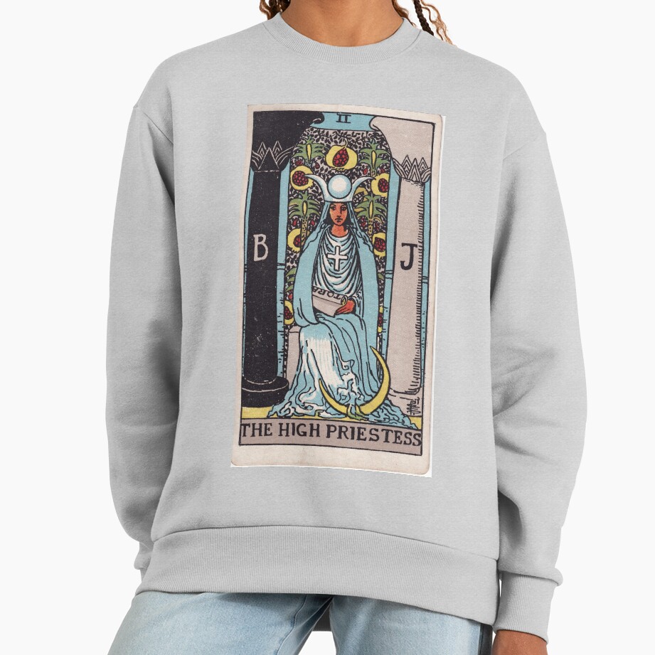 The High Priestess Mystic Tarot Design Sweatshirt - Image 4