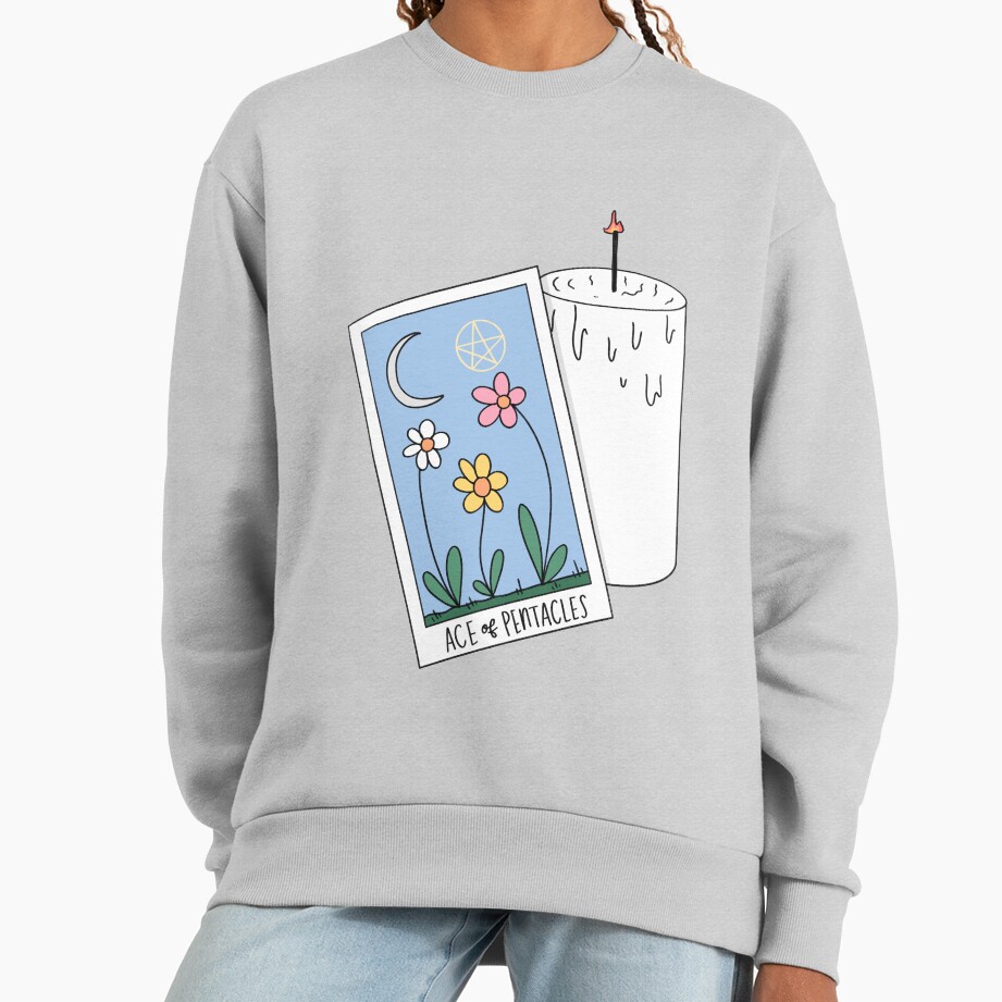 Ace Of Pentacles Mystic Design Sweatshirt - Image 4