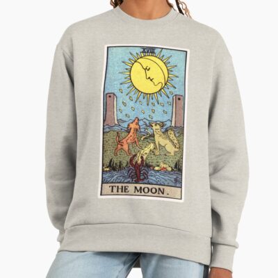 The Moon Xviii Tarot Design Sweatshirt