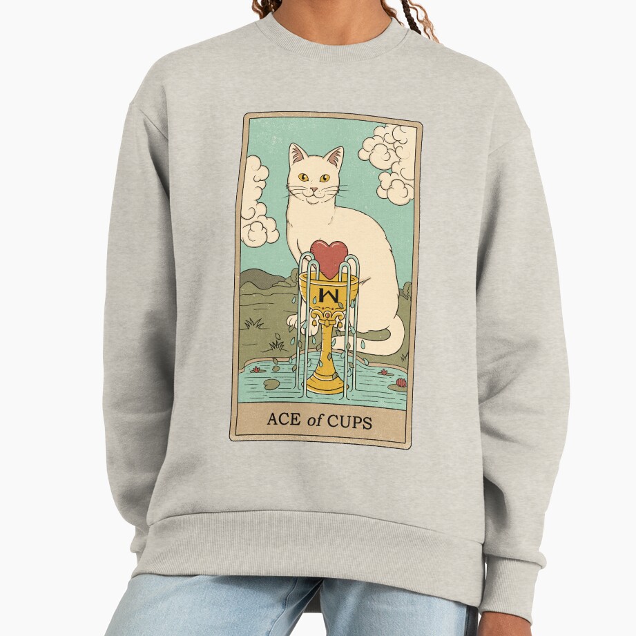 Ace Of Cups Tarot Design Sweatshirt - Image 3
