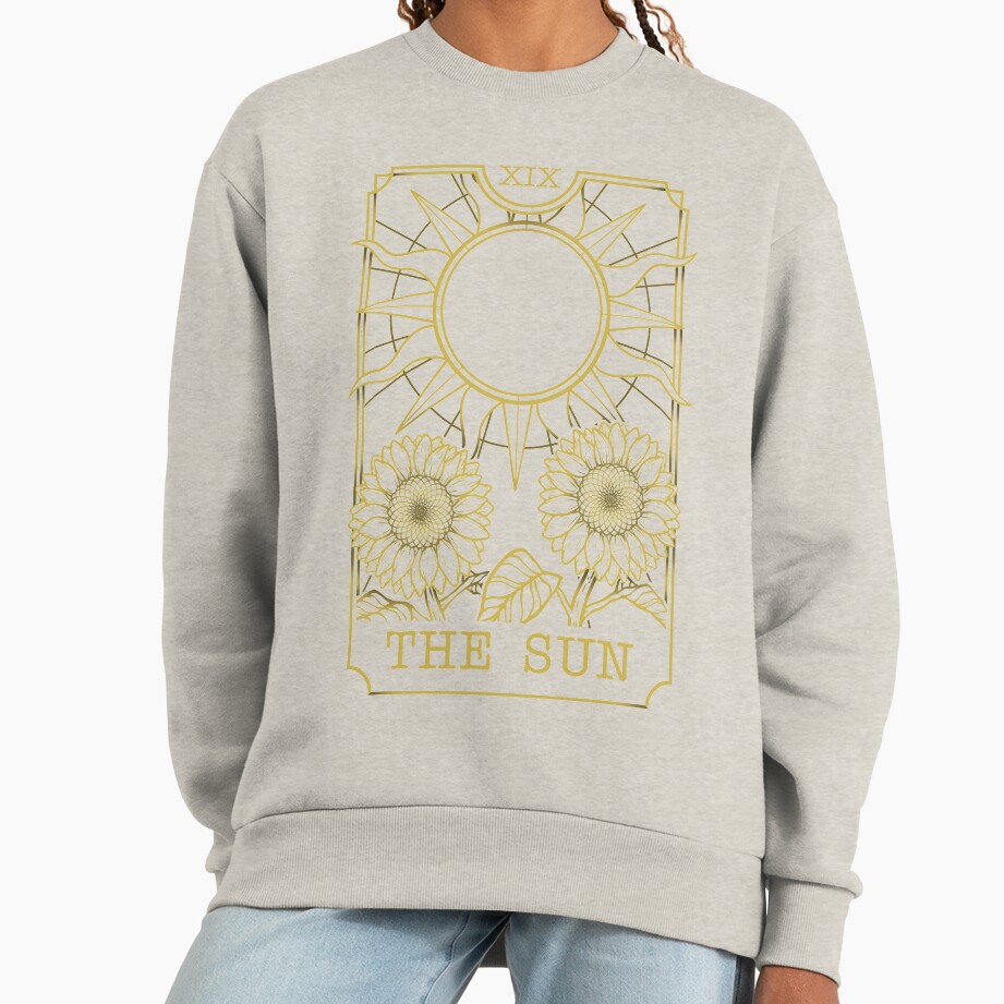 The Sun Tarot Celestial Design Sweatshirt - Image 4