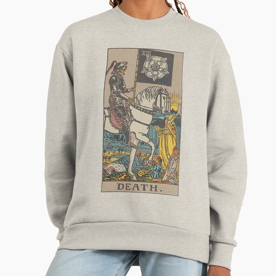 Death Tarot Mystic Arcana Design Sweatshirt