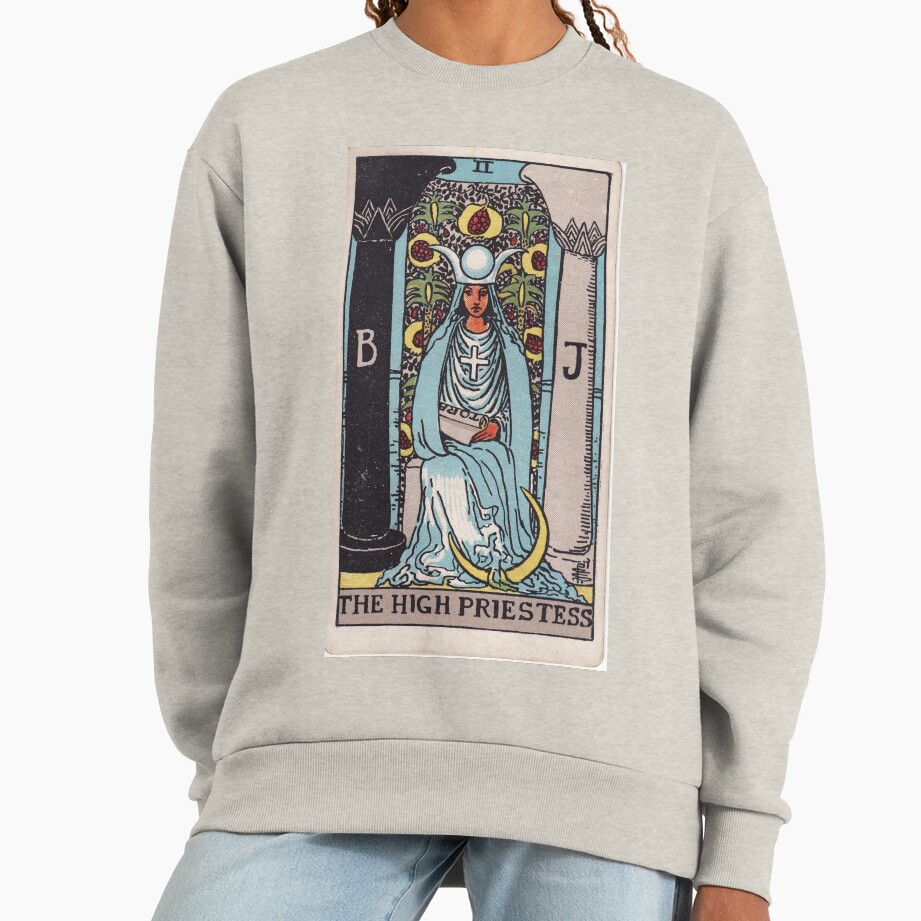 The High Priestess Mystic Tarot Design Sweatshirt - Image 3
