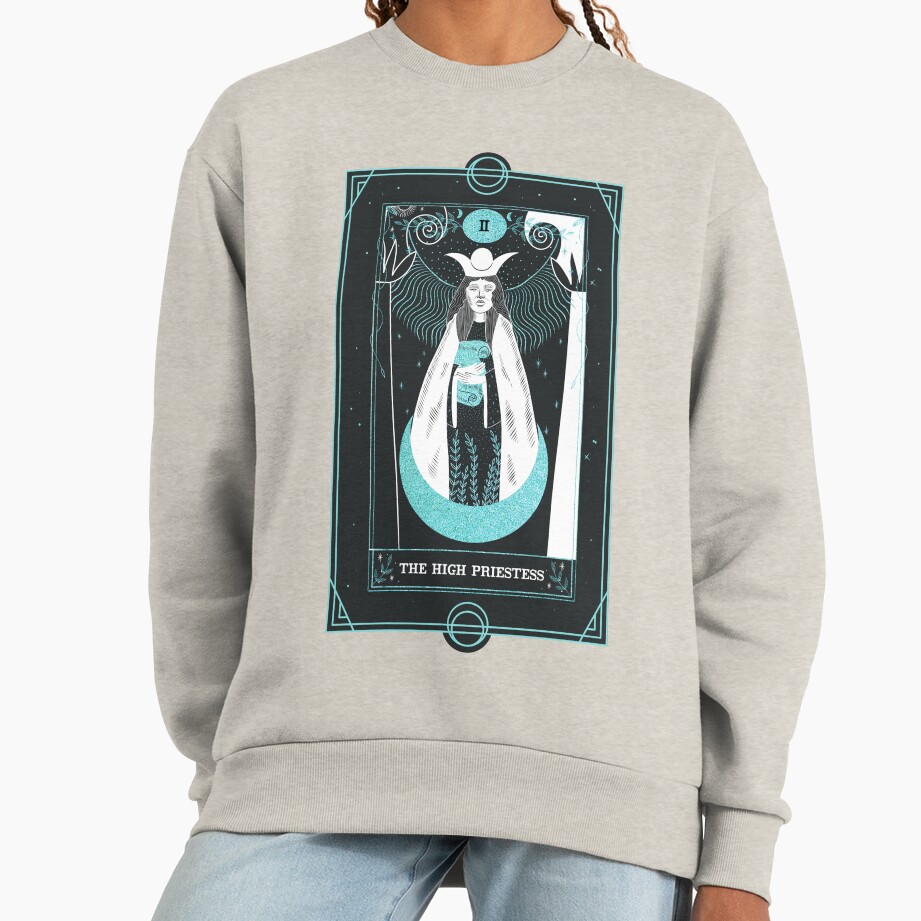 The High Priestess Tarot Arcana Design Sweatshirt