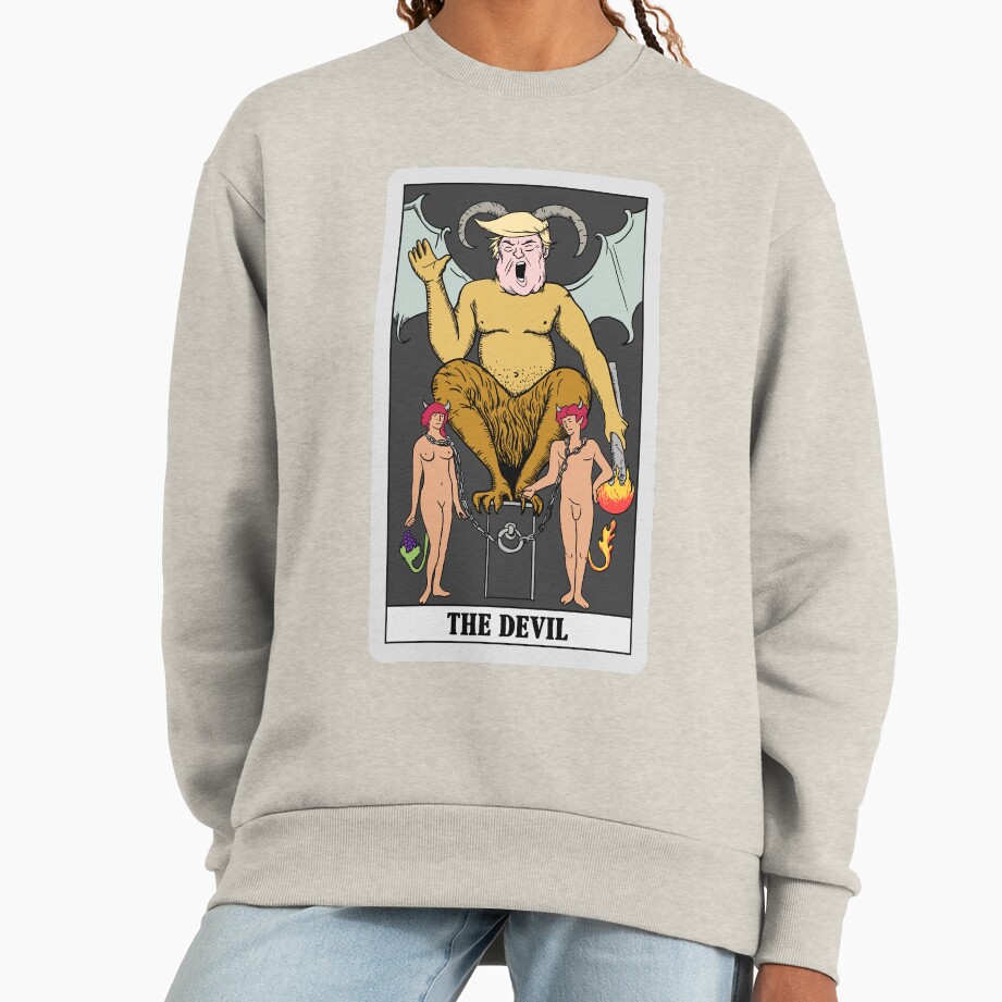 The Devil Trump Tarot Design Sweatshirt - Image 4