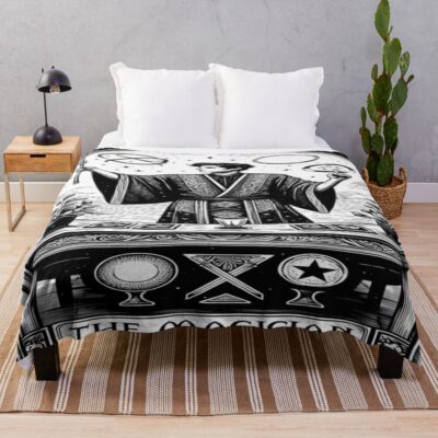 The Magician Major Arcana Design Throw Blanket