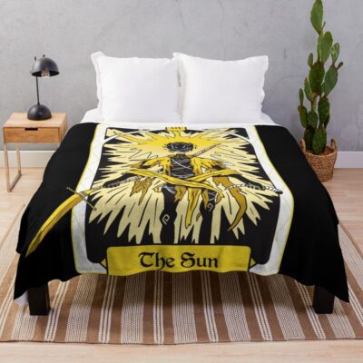 The Sun Tarot Mystic Design Throw Blanket