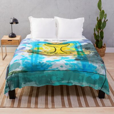 Ace Of Cups Classic Tarot Design Throw Blanket