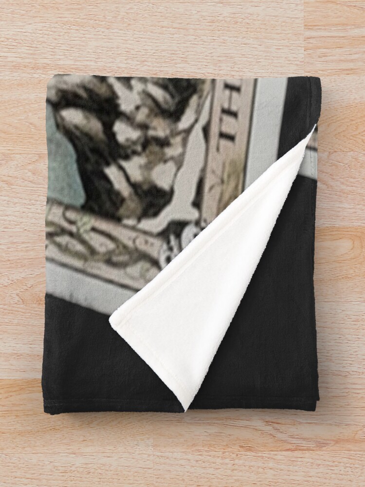 The Tower Quarry Tarot Design Throw Blanket - Image 2