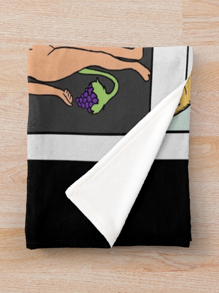 The Devil Trump Tarot Design Throw Blanket - Image 2
