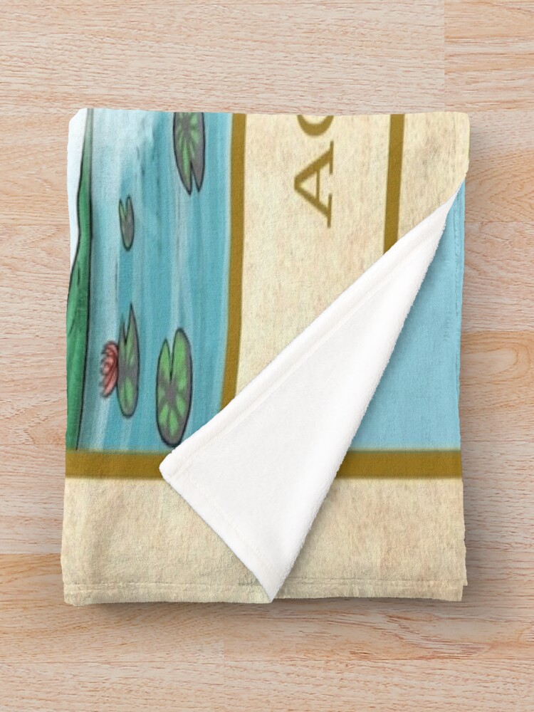 Ace Of Cups Malka Spitzer Design Throw Blanket - Image 2