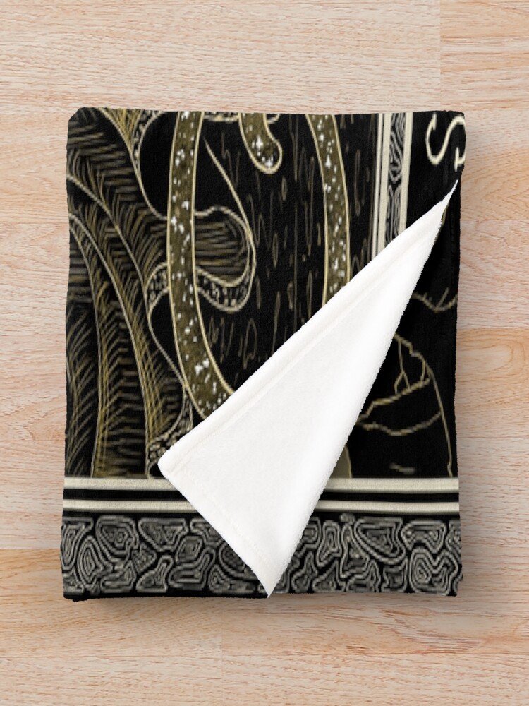 Strength Kinner Tarot Deck Design Throw Blanket - Image 2